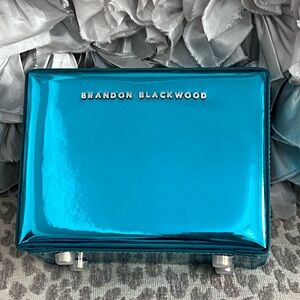 Brandon Blackwood Metallic Blue Kendrick Mini Trunk